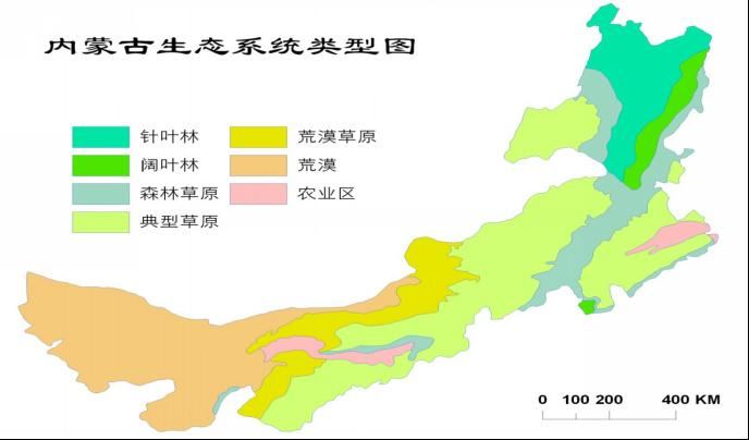 内蒙古生态系统类型图