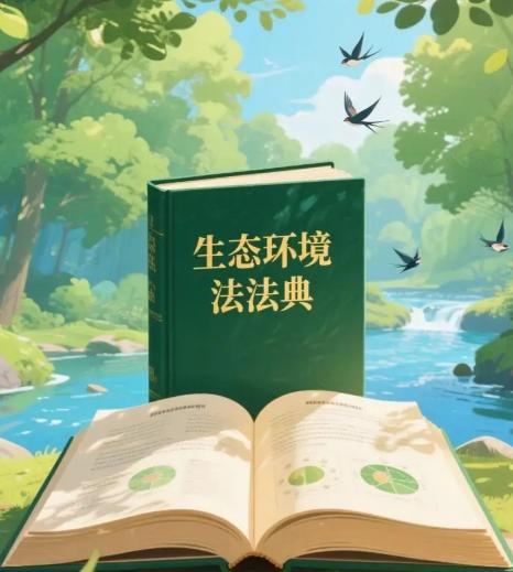 生态环境法典图书意象